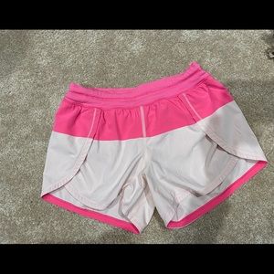 Lululemon Breeze-By shorts , size 4 pink
